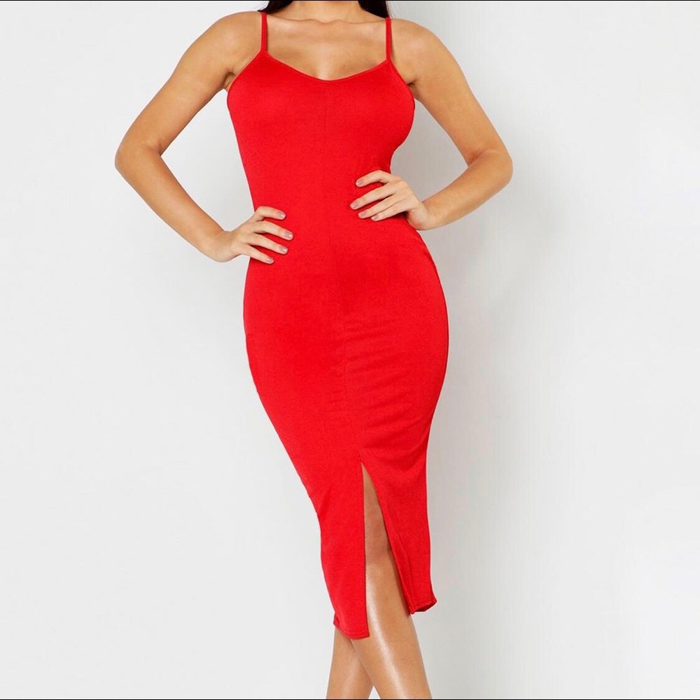 Red Midi Dress
